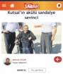 Kucakta taşınarak geldi akülü sandalyesiyle evine döndü  Fotoğrafı