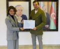 Aliyev’den Türk Sanatçıya  Teşekkür Belgesi  Fotoğrafı